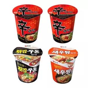 신라면컵 12개+튀김우동컵6개+새우탕컵6개 총24개