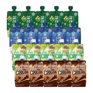 [롯데제과]설레임 바닐라x5+말차x5+벨지안초코x5+멜론소다x5