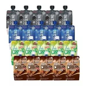 [롯데제과]설레임 바닐라x5+쿠앤크x5+벨지안초코x5+멜론소다x5