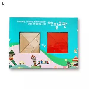 조이매스 자석 트윈칠교판 2색14조각놀이 컬러 두뇌발달완구 창의력 학생용