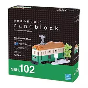 카와다 나노블럭 호주 멜버른 트램 NBM-102 1세트 퍼즐 장난감 조립 선물 만들기창의교구 어린이 단체 어린
