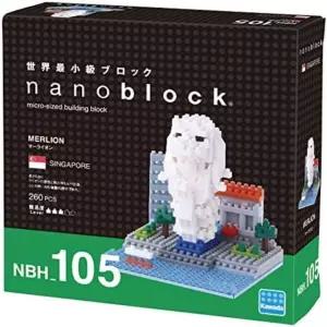 카와다 나노블럭 싱가포르 머라이언 NBM-105 1세트 퍼즐 장난감 조립 선물 만들기창의교구 어린이 단체 어