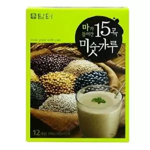 담터 마 가들어간 15곡 미숫가루 12T아침대용식 선식 식사 곡물 고소한 미수