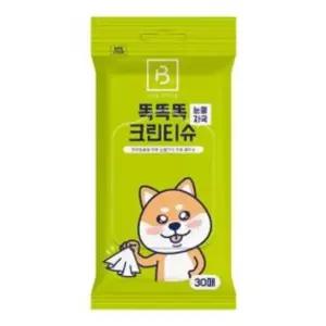 (브리더랩) 똑똑크린티슈30매(눈물자국) (1BOX 12개입)세정 강아지 애견 애완 반려 펫세정 세척