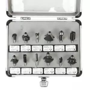 12mm 루터비트날세트 SM-RB12 12pcs 용초경 공작 절삭