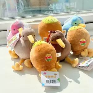 반전 키위새 뒤집으면 변신 인형 키링 10cm 양면 귀여운 동물 열쇠 가방 고리 백 백참 백팩 템위 동물링 과