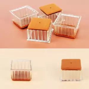 사각 의자캡 4P 적정 36mm 식탁 패드 발의자 끌림방지 발캡 미끄럼 소음 책상고정 바닥보호 커버 다리 의자