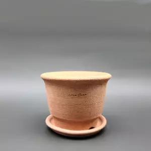 베트남 토분 화분 링실린더 TE11 11x8cm 받침셋 장식용 인테리어 무지 심플 세트 꽃화분 식물 흙화분