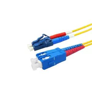 광 점퍼코드 케이블 30M OS1 LC-SC 싱글모드피그테일 옵티컬 네트워크 SC커넥터 패치 분배함연결