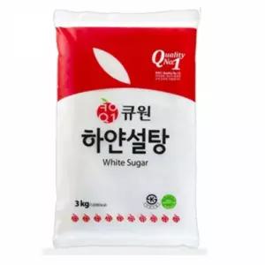 큐원 설탕 3kgx2봉하얀분말 백가루 백분말 요리 백설탕 하얀