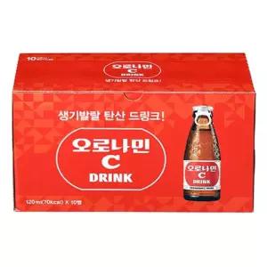 동아오츠카 오로나민 C 120mlx10병비타드링크 탄산 비타음료 비타 민씨 씨드링크 씨음료