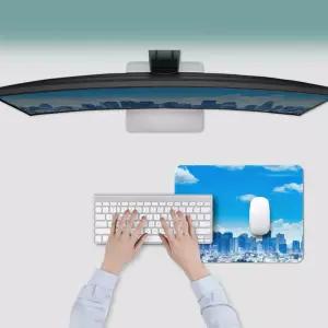 세계도시C 마우스패드 여행사진 장패드 S 370x280x4mm키보드 감성 포토 풍경 데스크매트 마우스 게이밍