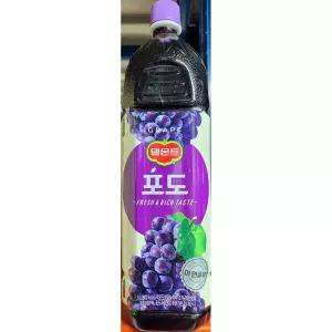 포도주스100 (델몬트 1.5L) X6과즙 아침대용 과채
