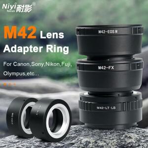 M42 마운트 렌즈 용 M42 카메라 렌즈 어댑터 변환기 Sony E Canon EOSR EF EOSM Nikon F Z Fuji X Olympus