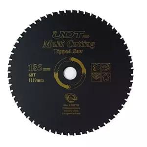 UDT 다용도 톱날 원형 멀티 팁쏘 팁소 185mm 60절단 커터 작업공구 교체 절삭 절단용