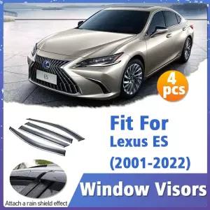 Lexus ES 2001- 용 윈도우 바이저 가드 벤트 커버 트림 Awnings 셸터 보호 Sun Rain Deflector 자동차 액세