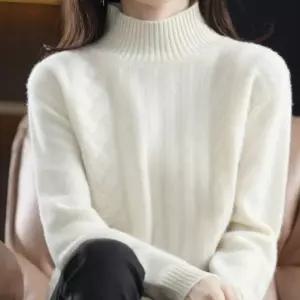 꽈배기 겨울 6컬러 반폴라 티셔츠 반목 니트레이어드 여성상의 다양한 스웨터 파스텔 라운드 브이넥 터틀넥
