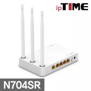 ipTIME N704SR 유무선 공유기 300Mbps 11n 4LAN 포트와이파이 WIFI 인터넷연결 PC 와이