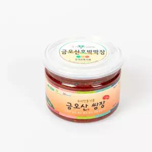 국산콩 특화단지 우리전통식품 금오산 호박막장 250g 쌈장 간장 고추장 수제 집막장 재래식 맛있는 된장