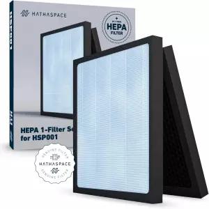HATHASPACE HSP001 True HEPA 필터 교체용 활성탄 프리 및 콜드 카탈리스트가 포함된 4단계 공기 청정기