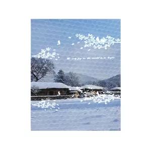 나무에 새가 날라다니는 단열용 육각 뽁뽁이 1m x 5m냉방 난방 UV차단 결로방지 비절감 제품 용뽁이 뽁이