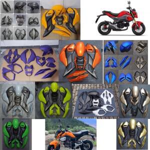 혼다 그롬 MSX125 MSX 125SF 2016-2017 2019 커스텀 컬러 부품 액세서리용 바이크 오토바이 플라스틱 펜더