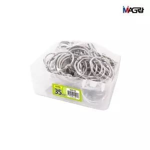 카드링 35mm 80개입수첩용 책제본 고리 문서 서류 카드 용링