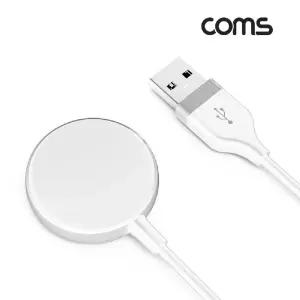 Coms G POWER 애플 워치 무선 충전기 White패드 스마트