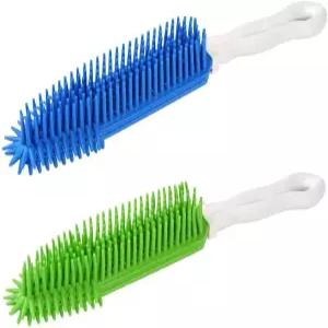 랜드호프 2팩 반려동물 제모 도구 고무 고양이 카펫 의류용 휴대용 가구 소파 가죽 카시트 목욕 마사지
