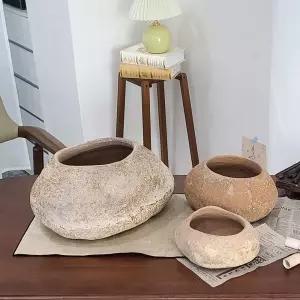 테라원 빈티지 아쿠아 토분 MT041 스톤팟 소20x15x8cm 거실화분 홈가드닝 가정용 매장 스톤 인테리어 개업