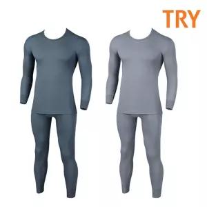 TRY 40수 젠틀 양면 남성 상하 내복세트 남자내의 홈웨어 발열내의 타이즈