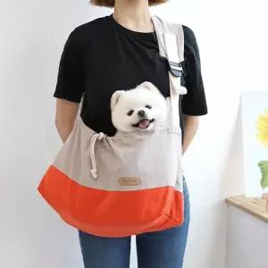 패리스독 투톤 뉴솔리드 슬링강아지외출가방 이동 슬링백 강아지백 애견 애견백