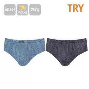 TRY 남성 모달 브리프 팬티 2매 남자 삼각