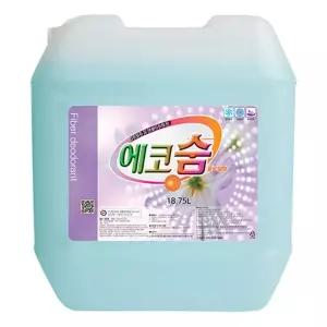 대용량 섬유탈취제 에코숨 18.75L 플로라향업소용 냄새제거 실내 옷장 다용도 실내용 제거 옷제 패브리즈