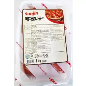 페파로니골드(선진 1K)피자용 식재료 슬라이스 맛있는 요리용 조리용 소시지 용소시지