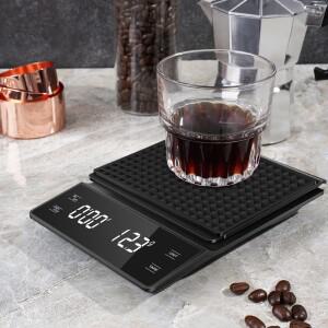 스마트 커피 전자저울 고정밀 디지털 타이밍 LCD 저울 3kg0.1g 주방용 무게 측정