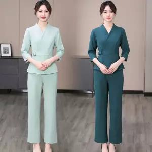 중식당 유니폼 홀 웨이터 서빙 중화요리 셔츠