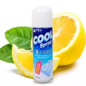 5개 220ml 옷에 뿌리는 쿨 스프레이 냉감 쿨링 미스트 시원한 냉각 의류 급속 뿌리는에어컨 에뿌리는 링스