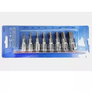 도쿠 핸드 드라이버 비트 육각 세트 9.5mm 8p 전동 공구 6각BIT 렌치