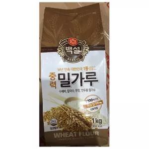 중력밀가루 (백설 1k)X10 가정용 업소용 식당용 수제비용 칼국수용 부침용 만두용 다용도 고급 밀가루분