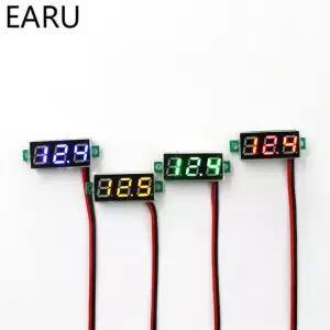 0.28 인치 DC LED 디지털 전압계 0-100V 전압 측정기 자동차 모바일 전원 테스 DC 0100V Red