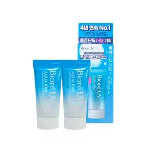 1+1 비오레 UV 아쿠아 리치 워터리 에센스 선크림 50g