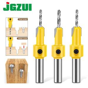 1pc 8mm 12mm 목공 카운터 싱크 드릴 천공기 합금 헤드 구멍 나무 나사 장착 단계 비트