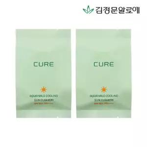 이지하우스 김정문알로에 큐어 아쿠아 마일드 선쿠션 리필 시즌3 2개 891628