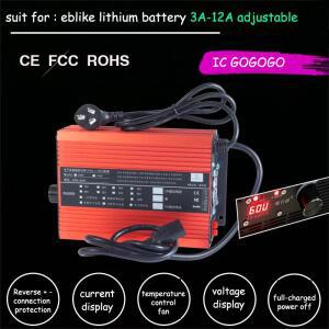 48V 72V 60V 리튬 이온 LiPo 배터리 충전기 전류  2A 10A 고속