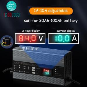 48V 72V 60V 리튬 이온 LiPo 배터리 충전기 전류  10A 5A 고속 16S 20S
