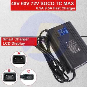 SOCO 48V 60V 72V 10A 6.5A 슈퍼 soco tc max TS  배터리 충전기  플러그 용 고속 스마트