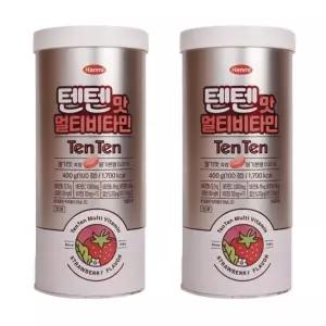 한미 텐텐 맛 멀티비타민 딸기맛 카라멜타입 탠탠 탱탱 어린이 초등학생 100정 2개 DJ