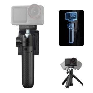 [미국배송] 울란지 MT66 DJI 오스모 액션 5 프로 /4 /3 /오스모 360용 마그네틱 미니 익스텐션 로드 삼각대 브이로그 비디오 녹화용 백팩 스트랩 마운트 멀티 모드 클립 / 셀카봉 핸들 그립 포함