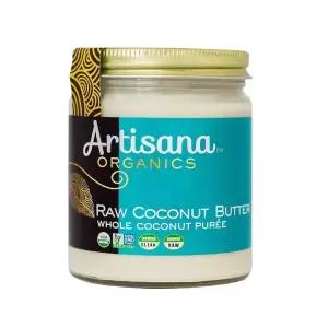 Artisana Organics 생 코코넛 버터 226.8g 8온스 GMO 프리 베이킹 제빵사 초코 제과점 전자렌지 카페